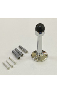 Дверной ограничитель ARCHIE G004D, хром блестящий, настенный