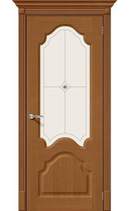 Межкомнатная дверь Афина, со стеклом, цвет Орех Межкомнатная дверь Афина, со стеклом, цвет Орех