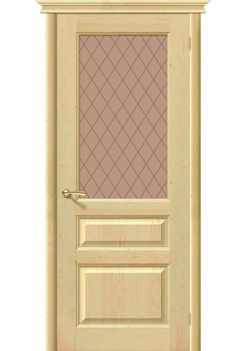 Межкомнатная дверь М5, со стеклом, цвет Без отделки