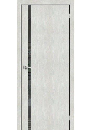 Межкомнатная дверь Браво-1.55, со стеклом, цвет Bianco Veralinga Межкомнатная дверь Браво-1.55, со стеклом, цвет Bianco Veralinga
