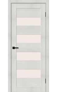 Межкомнатная дверь Браво-23, со стеклом, цвет Bianco Veralinga