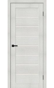 Межкомнатная дверь Браво-22.Л, со стеклом, цвет Bianco Melinga